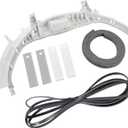 WE49X20697 Dryer Bearing Kit Compatible with G-E Hot-point Dryers Include WE1M504 & WE1M1067 Drum Slides by Fetechmate WE3M26 Top Bearing WE12M29 Dryer Belt WE9M30 Dryer Felt