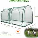 Portable Chicken Run Hen Coop,Walk-in Poultry House,Outdoor Gardening Net,Easy-up Small Animals Enclosure for Protecting Pet and Plant with Metal Frames and 10 Stakes in Backyard and Farm