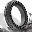8.5 Inch Scooter Tires, 50/75-6.1 Solid Tire for Hover 1 Journey Jive Pioneer Gotrax GXL V2 XR AOVOPRO ES80 Razor c25 iScooter i9s, 8 1/2 Honeycomb Kick Scooter Front Rear Replacement Wheels