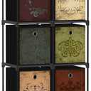 VASICAR Small Fabric Dresser with 6 Drawers, DIY Cube Organizer for Closet, Storage Drawer Unit Chest of Drawers for Bedroom, Living Room, Hallway, Dorm, Pattern