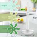IPOW Festive Silicone Tree Trivet Set for Hot Pots & Pans - Heat-Resistant, Space-Saving Holiday Kitchen Decor & Practical Gift (Dishwasher Safe) (Green)