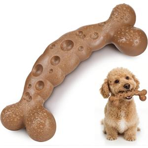 2 x Small Dog Chew Toys for Aggressive Chewers Small Breed Under 20lbs | Dog Bone Toy Chicken Flavored Tough Puppy Toy to Keep Them Busy