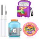 Cute Cases for Airpod 2/1 with Cleaner kit,3D Kawaii Silicone Airpod Case Cartoon Food Funny Protective Cover Accessories for Airpod 1&2 Gen Charging Case for Girls Boys[3Pack]