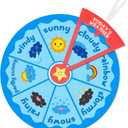 Marspark Weather Wheel, Educational and Learning Activities for Kids, Felt Preschool Learning Toys, Classroom Decor