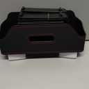 GRANDI 1 PC Backseat Organizer with Dual Cup Holder, Multi-function Tissue Hanging Box and 2 Hooks, Extra Rear Seat Road Trip Storage Accessories, Universal for Most Cars, Trucks, SUVs (Black)