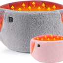 Electric Heating Pad for Women 3-Temperature Settings, Adjustable Waist Warmer Belt with Crystal Velvet Washable Pink