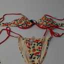 ZAFUL Women's Bikini Sets Ribbed Two Piece Swimsuits Underwire Adjustable Back Clasp Bathing Suit Side Tie Thong Swimwear
S