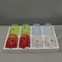 4 PCS 14 Ounce Christmas Icon Juice Glasses,Christmas Drinking Cups,Four Colors and Patterns,Strong and Durable Glasses Are The Great Gifts for Friends! (4 Pack (14 fl oz))