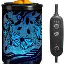 Leyoue Electric Wax Melt Warmer PTC Heating Plate with 7 Colors LED Changing Light Wax Warmer Fragrance Warmer for Home Office Gifts & Decor(Butterfly)