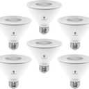 6 Pack PAR30 Short Neck LED Flood Light Bulb 10W 75 Watt Equivalent 850 Lumens Waterproof E26 3000K Warm White Super Bright PAR30 LED Bulb for Security, Led Spotlight Bulb Led Recessed Light Bulbs