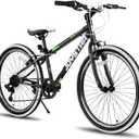 JOYSTAR Lubbock 20 24 Inch Kids Bike for Boys & Girls Ages 7-12 Years Hardtail Mountain Bike for Kids with 1-Speed/7-Speed Drivetrain, White Wall Knobby Tires, Kids' Bicycle, 24 Inch Wheels