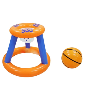 Inflatable 2-IN-1 Game Basketball & Ring Toss, 21.65in x 19.69in