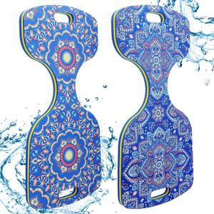 2 Pcs Water Saddle Float 32in x 16in Adults Double Sided Coated Floating Seats, Pattern Printing Saddle Seats Lake Chair Float for Adult Kid Lakes Pool Swimming Supplies
