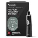 Panasonic Ear and Nose Hair Trimmer for Men with Vacuum Cleaning System, Powerful Motor and Dual-Edge Blades for Smoother Cutting, Wet/Dry ER-GN70-K (Black)