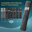Replacement for Sony-TV-Voice-Remote-Control, Compatible with Sony Bravia XR/XBR/KD Series 4K/8K LED OLED Google/Android Smart TVs
