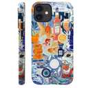 Generic Compatible with for iPhone 14 Plus,Fish European Collage Blue Phone Case for Girl Women Boy Men,Scratch Resistant Shockproof Cover Case for iPhone 14 Plus