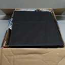 Furnulem Tall Night Stand with 3 Fabric Drawers and LED Lights, Nightstand with Bookshelf, 45.3inch Tall Bedside Tables with USB Ports in Bedroom, Dorm, Office,Metal Frame, Wood Shelves (Black Oak)