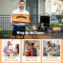 BBQ Blanket for Resting Meat-Air Fryer/Dough/Kitchen/Smoker Accessories Party Picnic Camping-Insulated Bag for Brisket/Pork Shoulder/Turkey-Anniversary Birthday Gift for Men (21in)