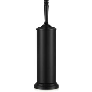 Black Toilet Brush and Holder Set, Stainless Steel Toilet Brush for Bathroom,Heavy Duty Black Toilet Bowl Brush and Holder,Deep Cleaning Modern Toilet Cleaner Brush -Space Saving, Covered Brush