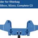 Dust Bag Holder Compatible with Miele Complete C3 / S8xxx / SGxxx Bagged Replacement Vacuum Cleaners Part S8000 Series DustBag Holders - 1Pack, Blue