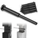 20 Pack 4"x4" Black Invisible Cable Railing Kits, 1/8" Black Stainless Steel Invisible Receiver and Swage Stud End, Deck Stair Threaded End Fitting for 2"x2", 4"x4" Wood/Metal Posts