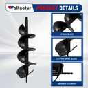 Drill Bit Earth Bit 8 x 31 inch Garden Auger Spiral Drill Bit Post or Umbrella Hole Digger with 3/4 Shaft