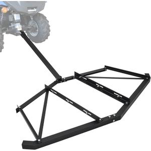 GAOMON Driveway Drag 74" Width, Driveway Drag Grader Pull Behind Driveway Grader Adjustable Bolts & 2 Reinforcement Bars, Yard Lawn Drag Harrow with Pin-Style Hitch, Garden Lawn Tractor for ATVs, UTV