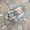 Baby Delight Highland Baby Bouncer | Infant | 0 6 Months | 3-Position Recline | Sage Tweed