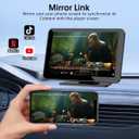 2026 Enhanced Carplay Screen for Car - 7" HD Portable Carplay & Android Auto with Bluetooth, HD Backup Camera, GPS Navigation, Siri, FM Radio, AUX, and Mirror Link Compatible with All Vehicles