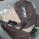 Vailge Round Patio Furniture Covers, 100% Waterproof Outdoor Table Chair Set Covers, Anti-Fading Cover for Outdoor Furniture Set, UV Resistant (Beige&brown, 84"DIAx28"H)