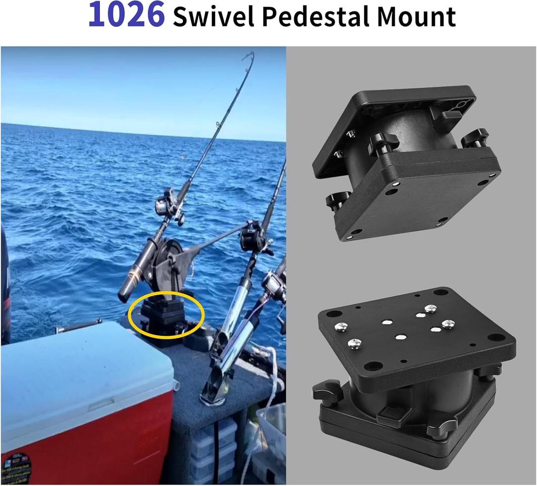 1026 Swivel Pedestal Mount for Models Black Small 1 Pack
