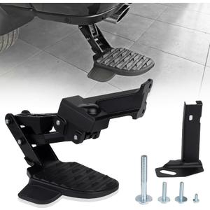 DEEAGLE Aluminum Rear Bed Step Compatible with 2019-2026 Ram 2500 3500, Replaces 82215842AI 82215842AG,350 LBS Heavy Duty Truck Tailgate Bed Step Retractable Bumper Foldable Pickup Bedstep