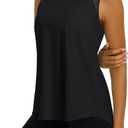 TACVASEN Women's Workout Tops Lightweight Racerback Sleeveless Breathable Shirts Athletic Running Yoga Gym Tanks for Women M