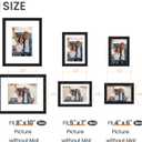 upsimples 19 Pack Picture Frames Collage Wall Decor for Mounting or Tabletop Display, Photo Gallery Frame Set for Family, Multi Sizes Including 8x10, 5x7, 4x6, Black