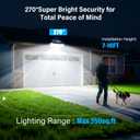 Adewalk Solar Lights Outdoor, 2PACK 448 LED Wall-Mounted Flood Light, 3500LM IP65 Waterproof Solar Street Lights with Motion Sensor and Remote Control for Dusk-to-Dawn Illumination