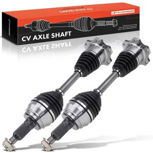 A-Premium Pair (2) Front CV Axle Shaft Assembly Compatible with Cadillac, Chevy & GMC Models - Silverado 1500, Suburban, Tahoe, Avalanche, K1500, Sierra 1500, Yukon, Escalade - Left and Right