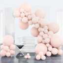 PartyWoo Light Pink Balloons 100 pcs Different Sizes of 18 12 10 5 Inch Pastel Baby Pale Light Blush Pink Balloon Arch Kit Garland for Wedding Baby Shower Birthday Party Decorations Pink-Q01
