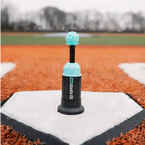 Bandit Sports Baseball Training Mini Tee Popper, Hitting Tee for Perfect Swings, Batting Machine for Practicing Hitting Without a Pitcher (1 Popper Ball Included)