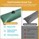 Pool Water Bags for Pool Covers, Sunwuk 0.4mm (26GA) Thickness Heavy-Duty Water Bags with Handle, 6 Pack 8Ft Pool Cover Weights for Inground Pool Cover