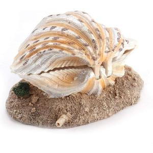 GLOGLOW Fish Tank Shell Pearl Ornament, Aerating Action Coral Reef Decoration Aquarium Artificial Resin Decor for Bubbler GLOGLOW Fish Tank Shell Pearl Ornament, Aerating Action Coral Reef Decoration Aquarium Artificial Resin Decor for Bubbler