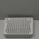 SpaceTime Adjustable Cat Ramp Cat Steps for Litter Box,Detachable Elevated Litter Mat Trapping Litter Box Mat with Filter Function for Floor,Non-Slip Catcher Stair for Small & Elderly Cats (Grey)