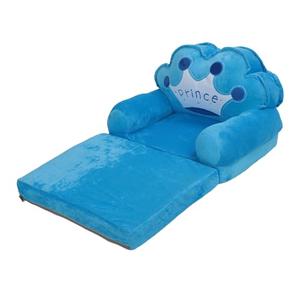 PUSOKEI Foldable Cartoon Chair Sofa, Folding Childrens Sofa Beautiful Blue Portable for Home (Folding in Half) Light Blue