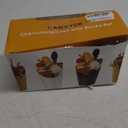 Disposable Charcuterie Cups 60 PCS with 200PCS Sticks and 60PCS Bags, 14 oz Kraft Paper Snack Boxes Appetizers Cup French Fry Holder with Cocktail Skewers Toothpicks Tooth Picks, Brown