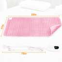 Deepsoon Heating Pad,Electric Heating Pads for Back,Neck,Moist Heating Pad for Abdomen Shoulder Knee Legs,Dry/Moist Heat&Auto Shut Off,Mother's Day Birthday for Men and Women,BabyPink,33x17 Inch