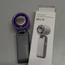 Portable Handheld Fan, (1-100) Speed Adjustable 3000mAH Rechargeable Personal Air Turbo Fan with Cooling Tech for Outdoor Activities/Travel/Working (Purple-Grey)