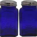 Kerixi Vintage Salt and Pepper Shakers (Blue, Large)