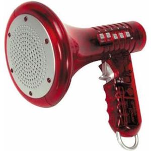 Toysmith Tech Gear Multi Voice Changer Megaphone Toy with 8 Voice Effects and LED Lights Fun Outdoor Toy for Kids Ages 5+ Cool Gag Gifts or Birthday Gift Idea Colors May Vary, Battery Included (Red)