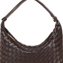 Vegan Leather Woven Tote Handbag, Top-handle Shoulder Bag, Woven Leather Pure Underarm Purse, Clutch Bag Braided Bag