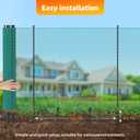 Temporary Fence with Garden Posts & 3.1'H x 60'L Plastic Mesh,Portable Snow Fencing with Windbreak Rope and Ground Stakes,Dog Fence Outdoor for Yard,Backyard Fences,Garden Fence Protect Barrier