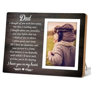 Itsoly Memorial Gifts for Loss of Loved Father, Loss of Dad Memorial Picture Frame, Condolence Bereavement Gifts Father, in Memory of Dad Grief Gift, Sympathy Gift, Memorial Dad12P028